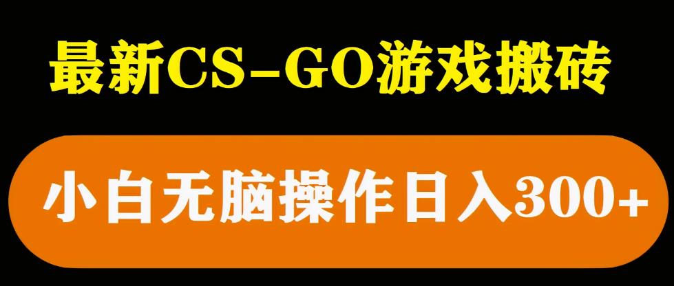 最新csgo游戏搬砖游戏，无需挂机小白无脑也能日入300+